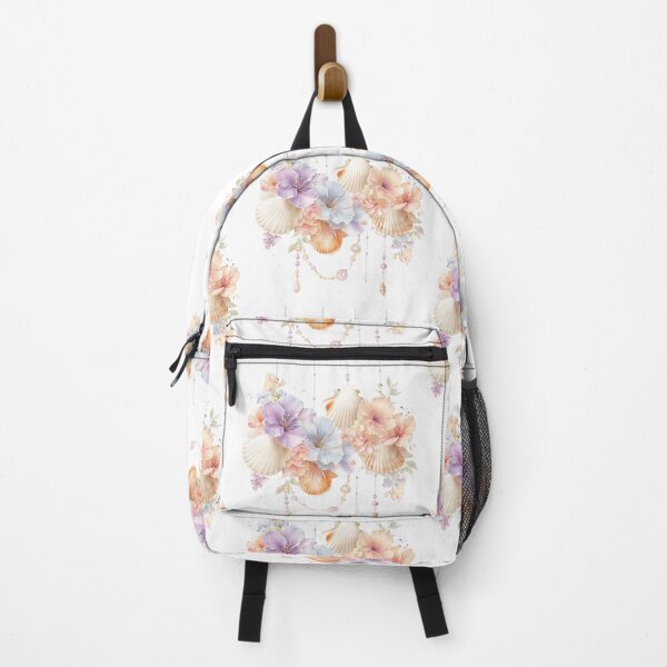 Item preview, Pastel Hibiscus Flowers and Shells Botanical Art designed and sold by Anastasiia Yurevych.
