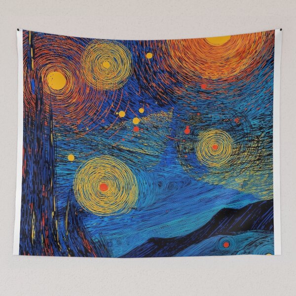 Item preview, 2172 Abstract Starry Night designed and sold by nikoart001.