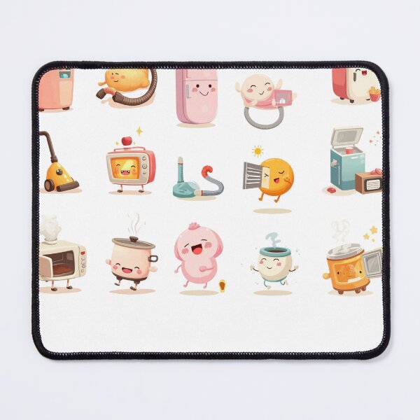 Item preview, Cute Kawaii Home Appliances Sticker Pack – Adorable Fridge, Vacuum, Toaster & More! designed and sold by KantaponEarth.