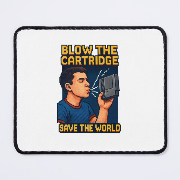 Item preview, Retro Tech Nostalgia T-shirt – Blow the Cartridge, Save the World designed and sold by InkArtHobby.