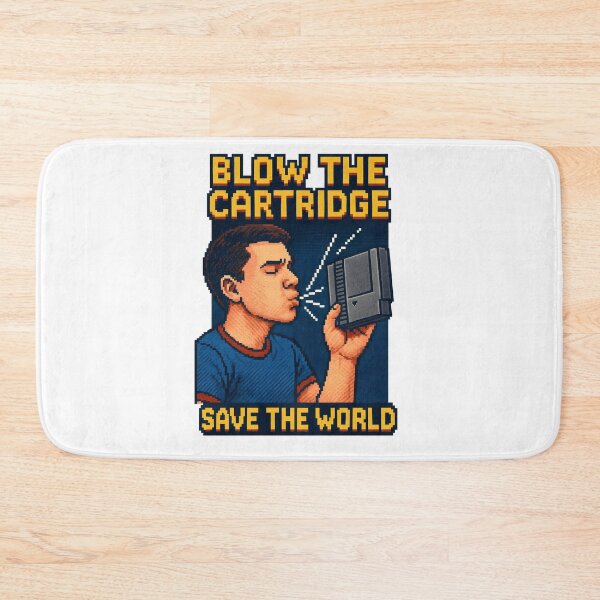 Item preview, Retro Tech Nostalgia T-shirt – Blow the Cartridge, Save the World designed and sold by InkArtHobby.