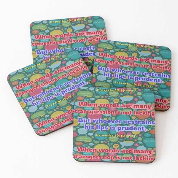 Item preview, Where words are many... Proverbs 10 designed and sold by stella literarium.