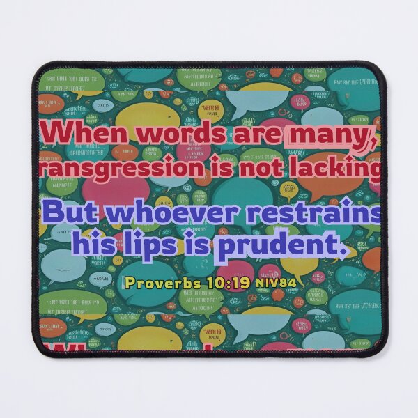 Item preview, Where words are many... Proverbs 10 designed and sold by stella literarium.