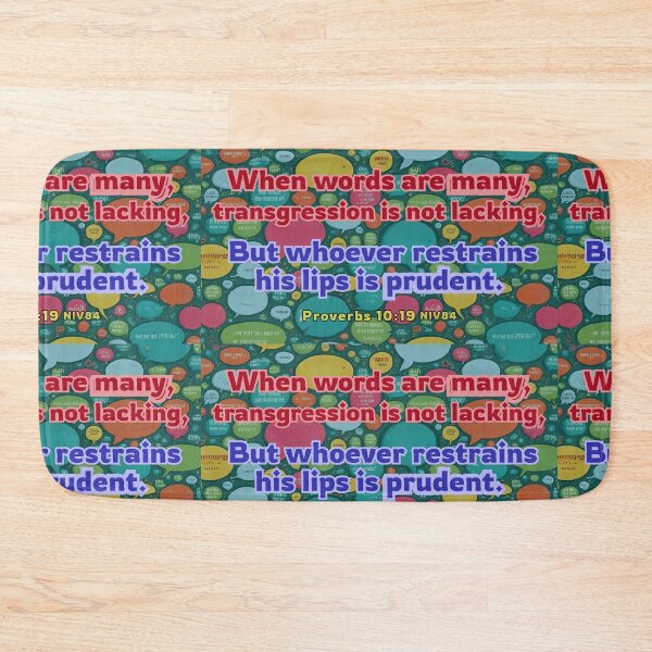 Item preview, Where words are many... Proverbs 10 designed and sold by stella literarium.