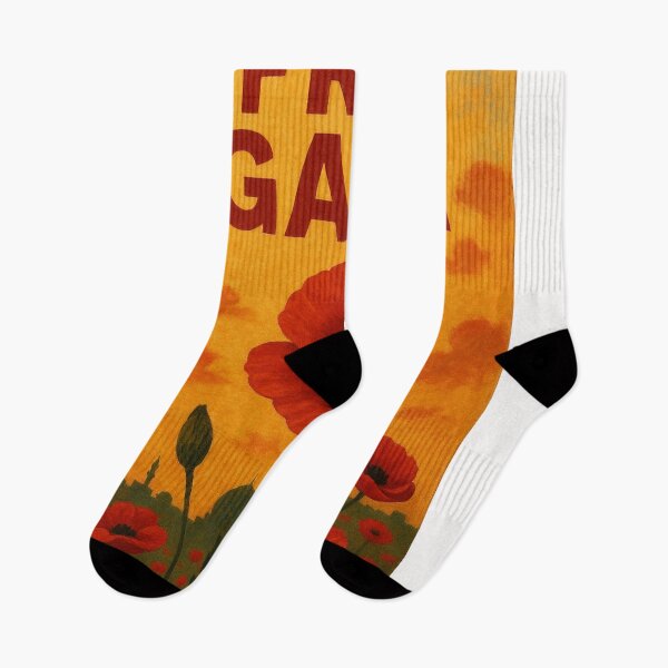 Item preview, Red Poppies and Sunset Tribute to Gaza designed and sold by Places On Earth.