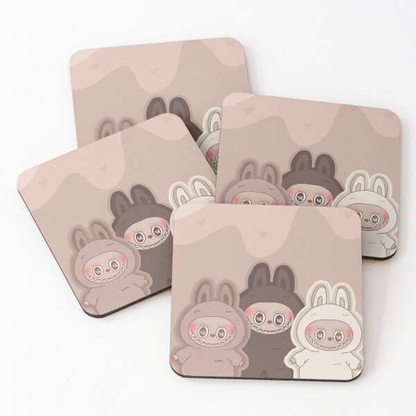 Item preview, Beige Brown - Labubu’s - The Monsters - toffee, soymilk and secret! designed and sold by Rhi Designs.