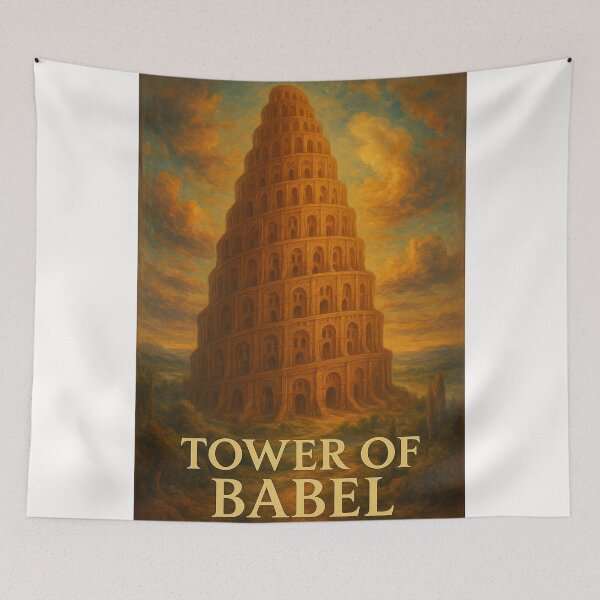 Item preview, Ancient Tower of Babel with Dramatic Skies designed and sold by Places On Earth.