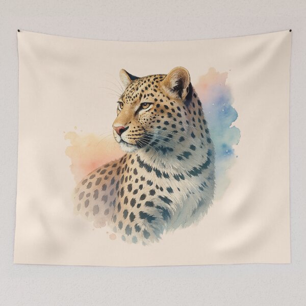 Item preview, Watercolor Leopard designed and sold by BrushandByte.