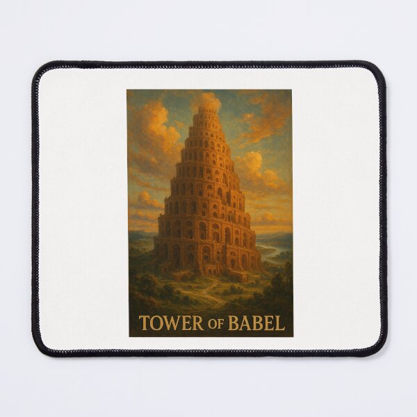Item preview, Tower of Babel Rising Through Celestial Clouds designed and sold by Places On Earth.