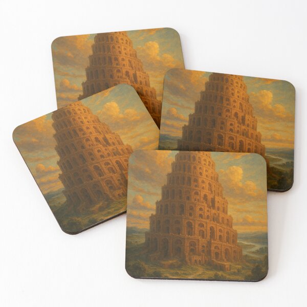 Item preview, Tower of Babel Rising Through Celestial Clouds designed and sold by Places On Earth.