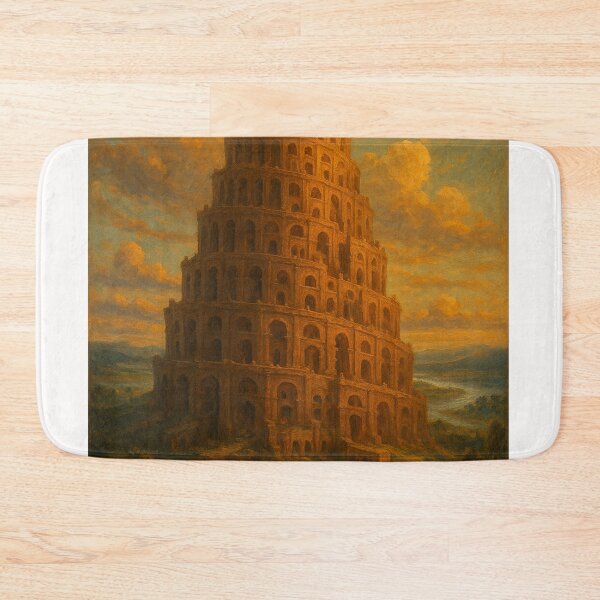 Item preview, Tower of Babel Rising Through Celestial Clouds designed and sold by Places On Earth.