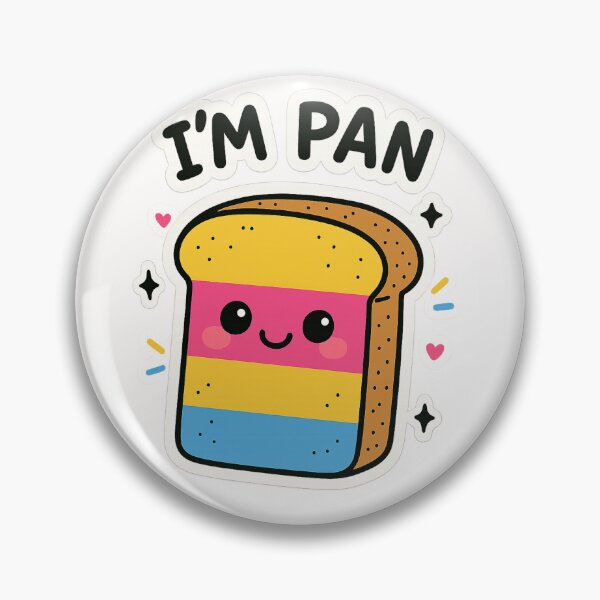 Item preview, Cute Pansexual Bread Character with Rainbow Colors designed and sold by Places On Earth.