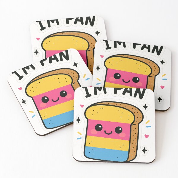 Item preview, Cute Pansexual Bread Character with Rainbow Colors designed and sold by Places On Earth.