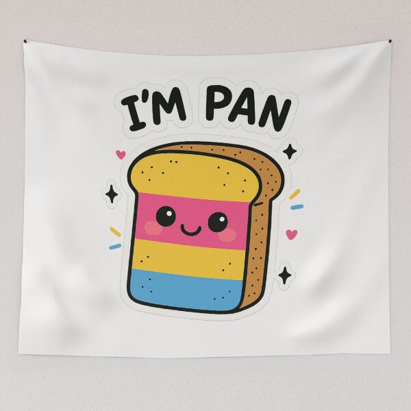 Item preview, Cute Pansexual Bread Character with Rainbow Colors designed and sold by Places On Earth.