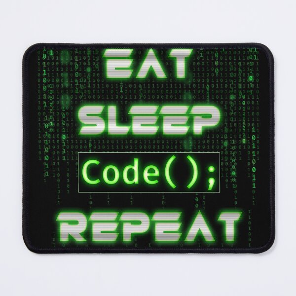 Item preview, Eat Sleep Code Repeat Programmer Poster designed and sold by Nerd Shizzle.