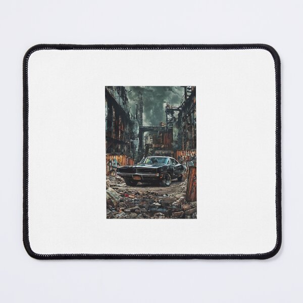 Item preview, Dodge Charger in an Industrial Wasteland | Post-Apocalyptic Car Art designed and sold by DopDropArt.