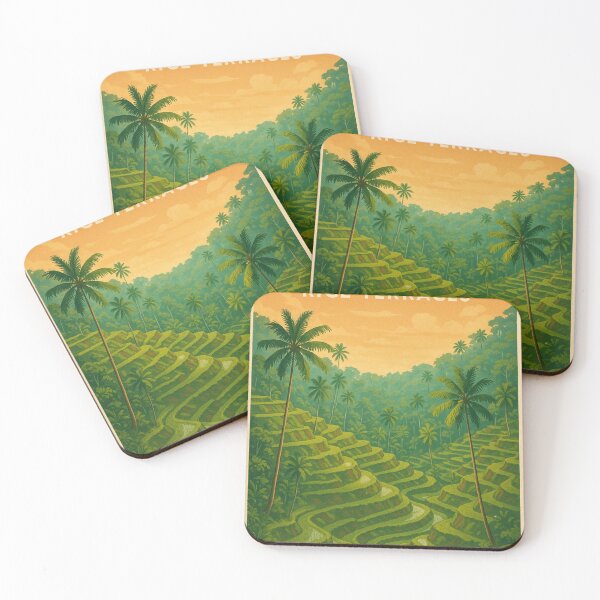 Item preview, Tegallalang Rice Terraces at Sunset in Bali designed and sold by Places On Earth.
