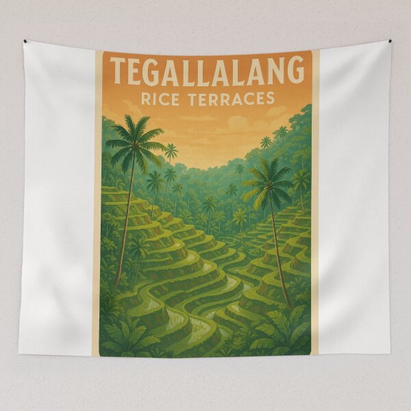 Item preview, Tegallalang Rice Terraces at Sunset in Bali designed and sold by Places On Earth.