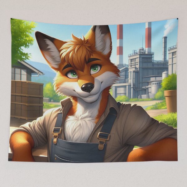 Item preview, Fox of the Foundry designed and sold by nikkolaus.