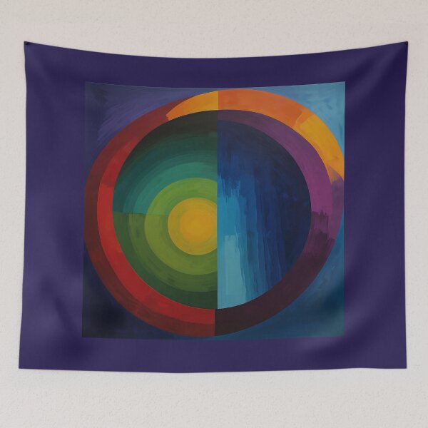 Item preview, Color Harmony Circle - Modern Abstract Art designed and sold by VA Design.