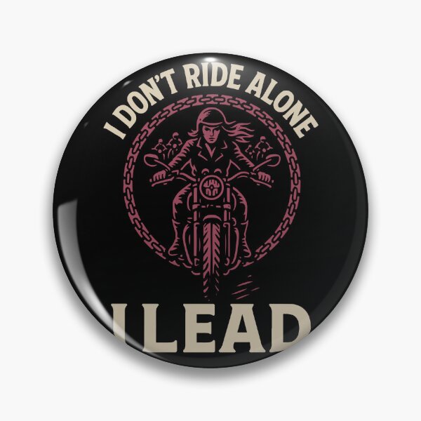Item preview, I Don't Ride Alone I Lead Motorrad Bikerin designed and sold by LuminOrb.