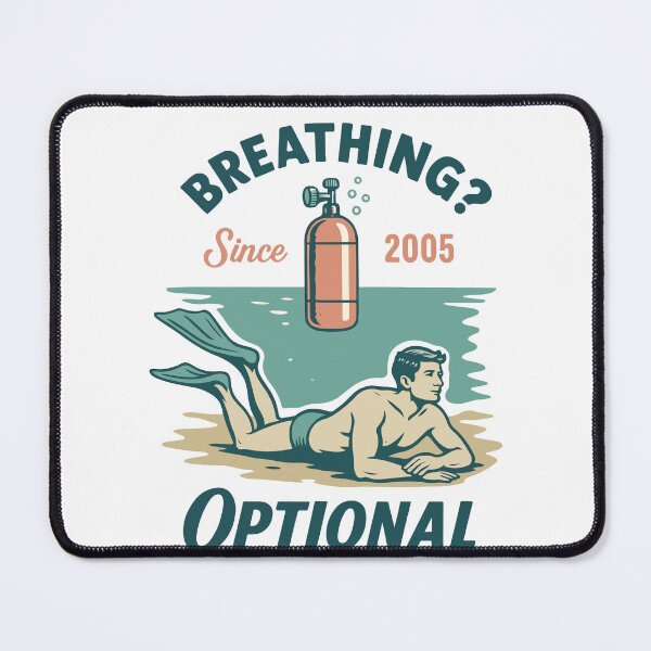 Item preview, Breathing Optional Diver Ocean Sea designed and sold by LuminOrb.