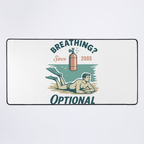 Item preview, Breathing Optional Diver Ocean Sea designed and sold by LuminOrb.
