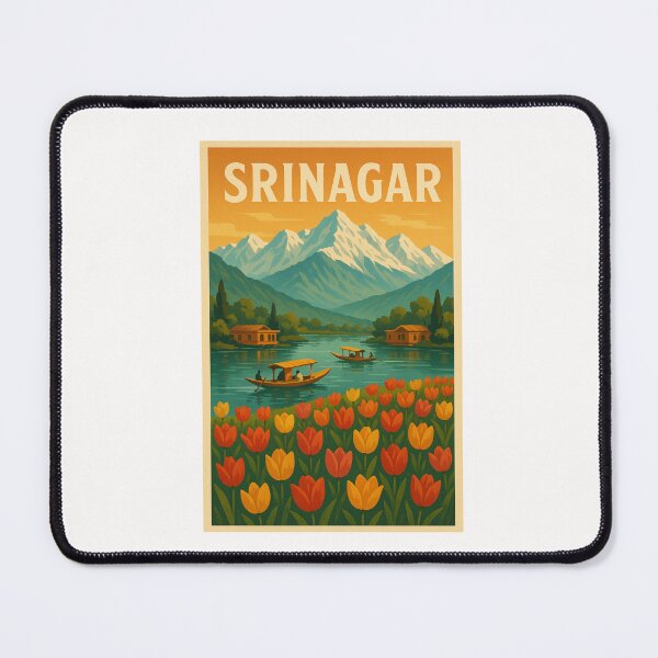 Item preview, Srinagar Tulips and Shikara Boats on Dal Lake designed and sold by Places On Earth.