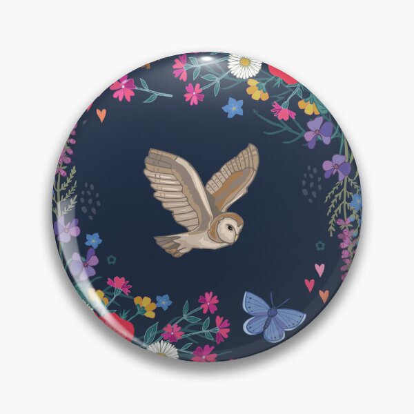 Item preview, Owl and Wildflowers designed and sold by Angie Spurgeon.
