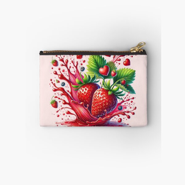 Item preview, a splash of juicy strawberries, fantasy art designed and sold by LoneAngel.