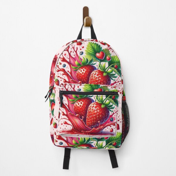 Item preview, a splash of juicy strawberries, fantasy art designed and sold by LoneAngel.