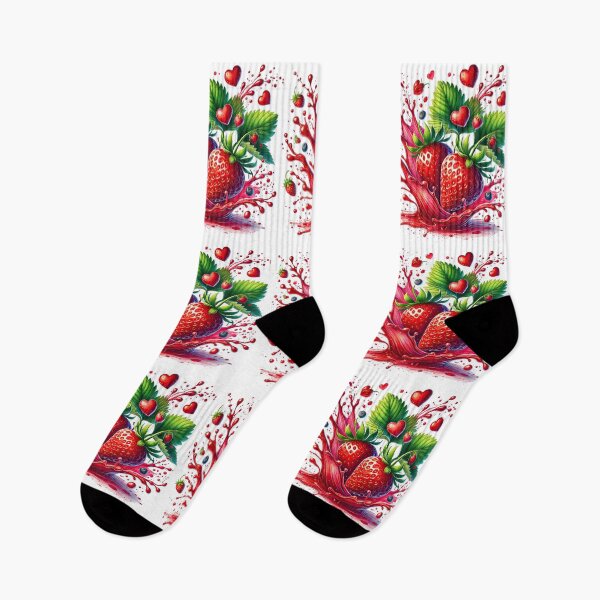 Item preview, a splash of juicy strawberries, fantasy art designed and sold by LoneAngel.