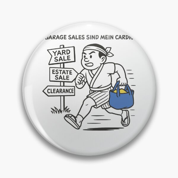 Item preview, Garage Sales Are My Cardio Retro Style designed and sold by LuminOrb.