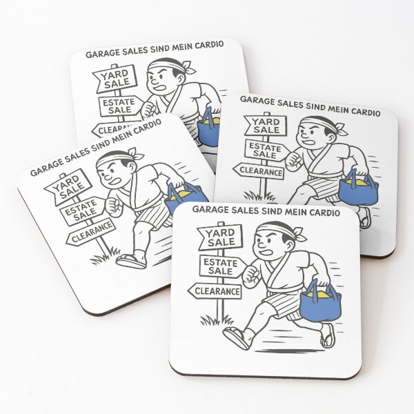 Item preview, Garage Sales Are My Cardio Retro Style designed and sold by LuminOrb.