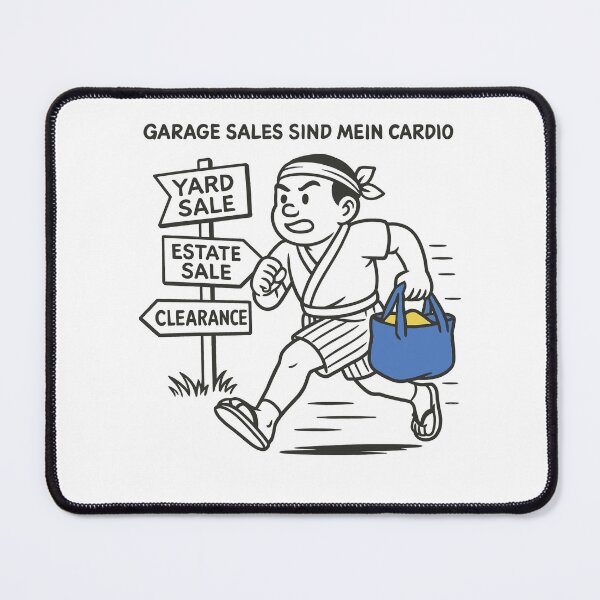 Item preview, Garage Sales Are My Cardio Retro Style designed and sold by LuminOrb.