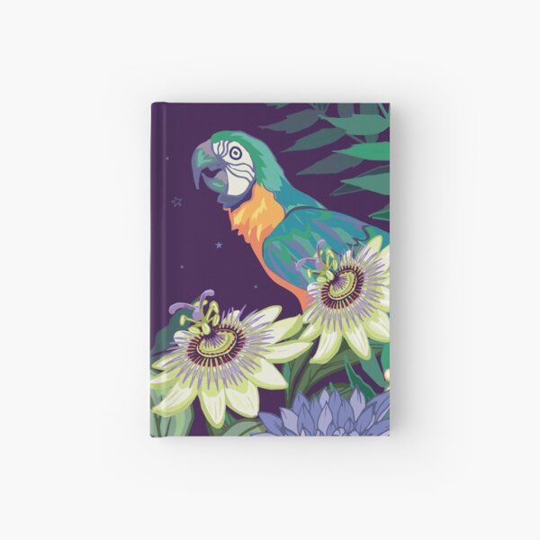 Birds in a Botanical Zoo Garden Hardcover Journal