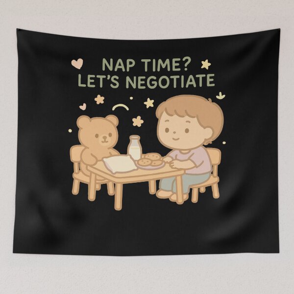 Item preview, Nap Time Let's Negotiate Funny Kindergarten designed and sold by LuminOrb.