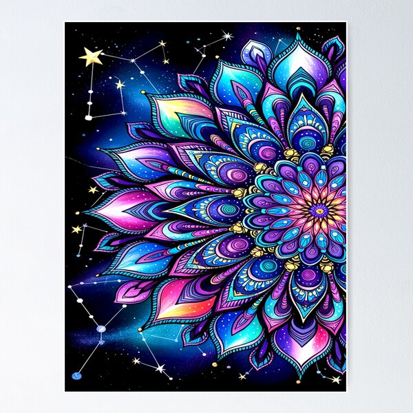 Item preview, Cosmic Mandala in Vibrant Colors designed and sold by Exodoi.