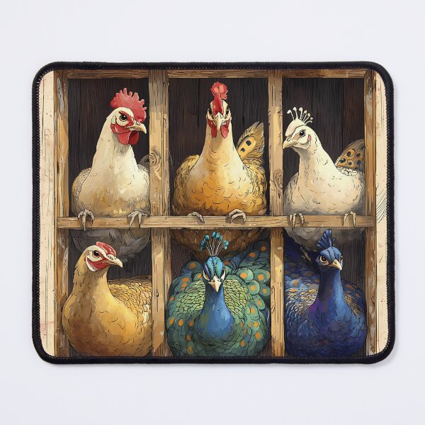 Item preview, Peacock and Chickens designed and sold by Ariadna de Raadt.