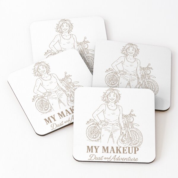 Item preview, Mein Makeup Dust And Adventure Bikerin designed and sold by LuminOrb.