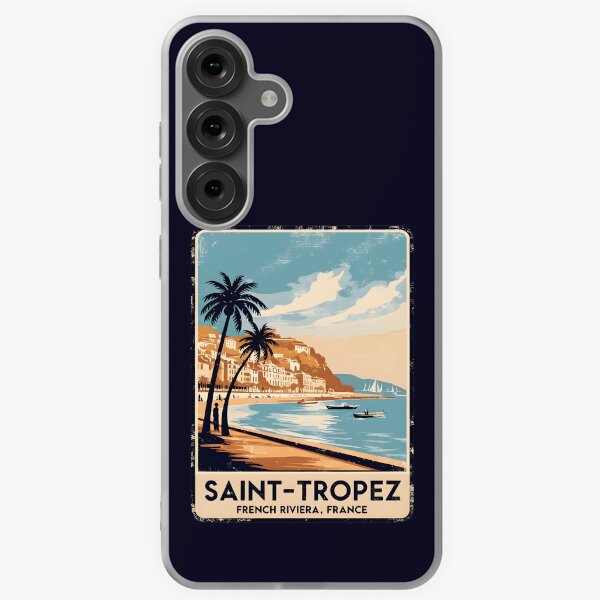 Item preview, A Vintage Illustration of Saint-Tropez - France  designed and sold by GoodOldVintage.