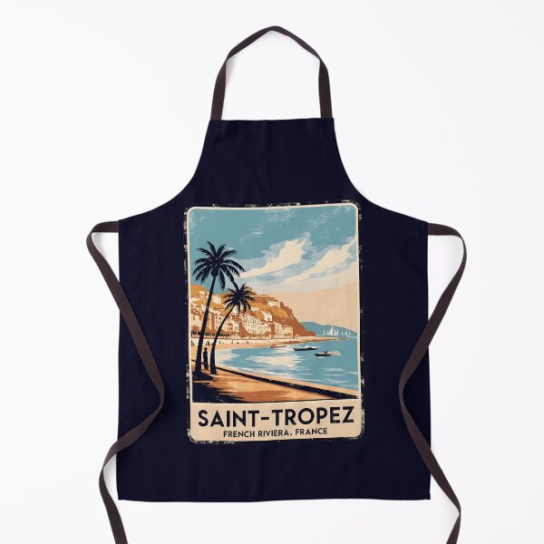 Item preview, A Vintage Illustration of Saint-Tropez - France  designed and sold by GoodOldVintage.