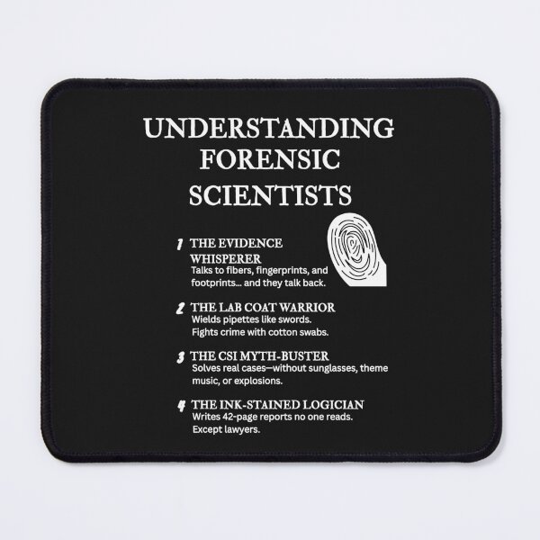 Item preview, Understanding Forensic Scientists – Funny Crime Lab Life Definitions – Black designed and sold by PsyFlow35.