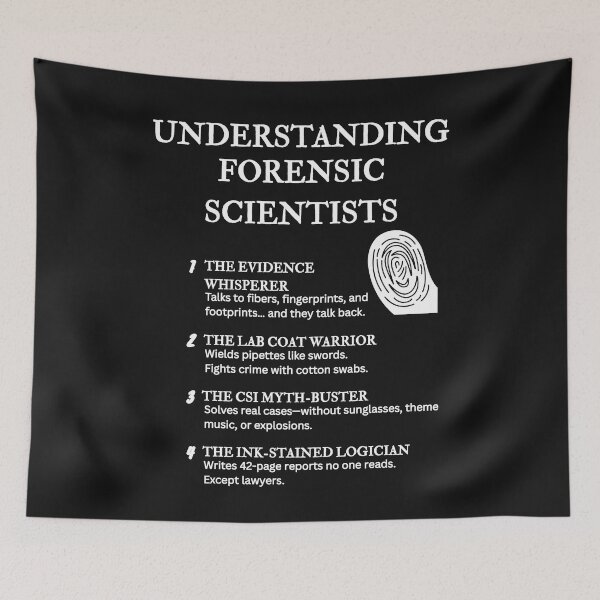 Item preview, Understanding Forensic Scientists – Funny Crime Lab Life Definitions – Black designed and sold by PsyFlow35.