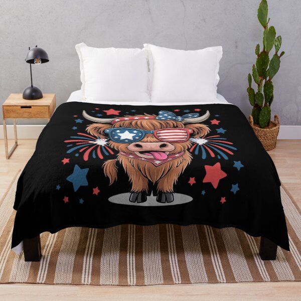 Item preview, American Cow Shirt, July 4th Tees, American Tees, American Flag designed and sold by splindoershop.