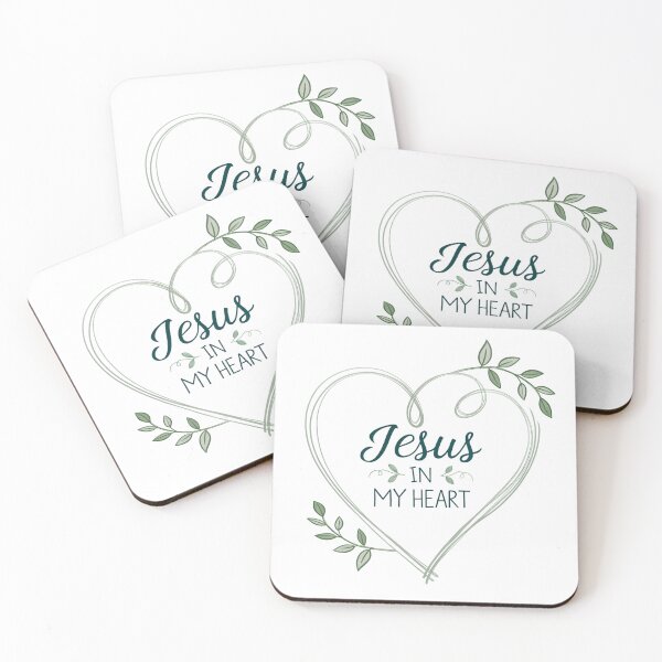 Item preview, Jesus in My Heart, Christian Religious, Bible Verse, His Grace is Enough designed and sold by LeeLooUA.