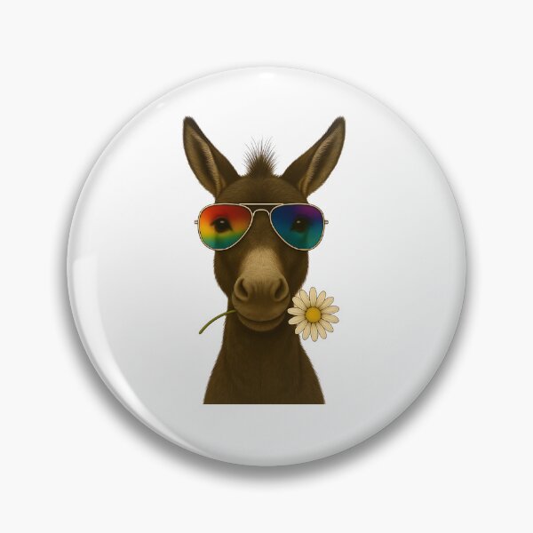 Item preview, Cool donkey with flower – The charmer with style designed and sold by nkhookysun.