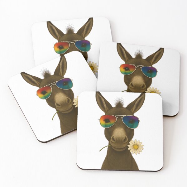 Item preview, Cool donkey with flower – The charmer with style designed and sold by nkhookysun.