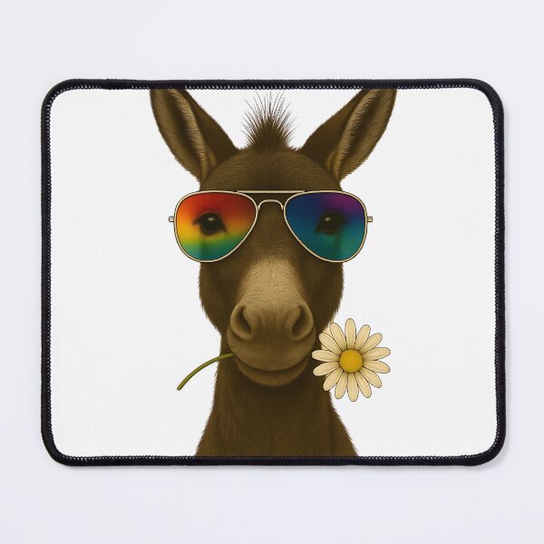 Item preview, Cool donkey with flower – The charmer with style designed and sold by nkhookysun.