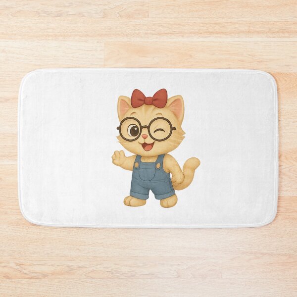 Item preview, Winking Cute Cat with Glasses designed and sold by JoynestStudioCo.